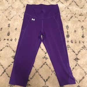 Under Armour purple capris